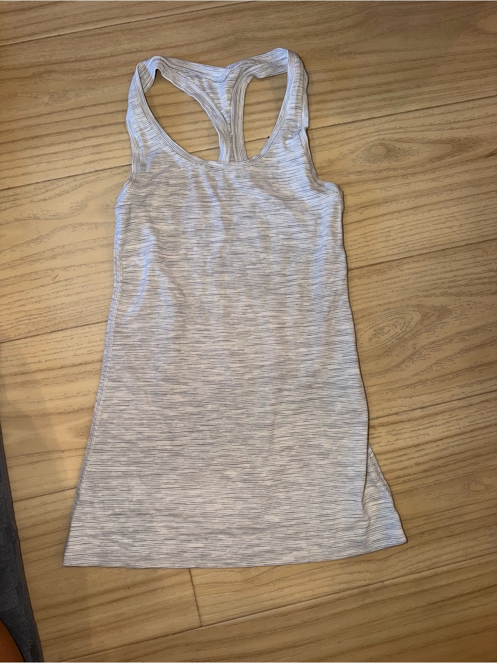 lululemon athletica Light Heather Gray Racerback Tank